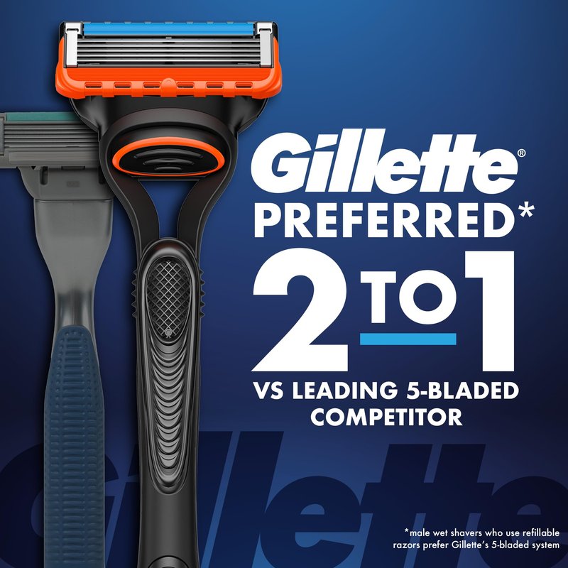 Gillette Fusion5 Power Razor Blade Refills for Men, 8 Count, with Precision Trimmer