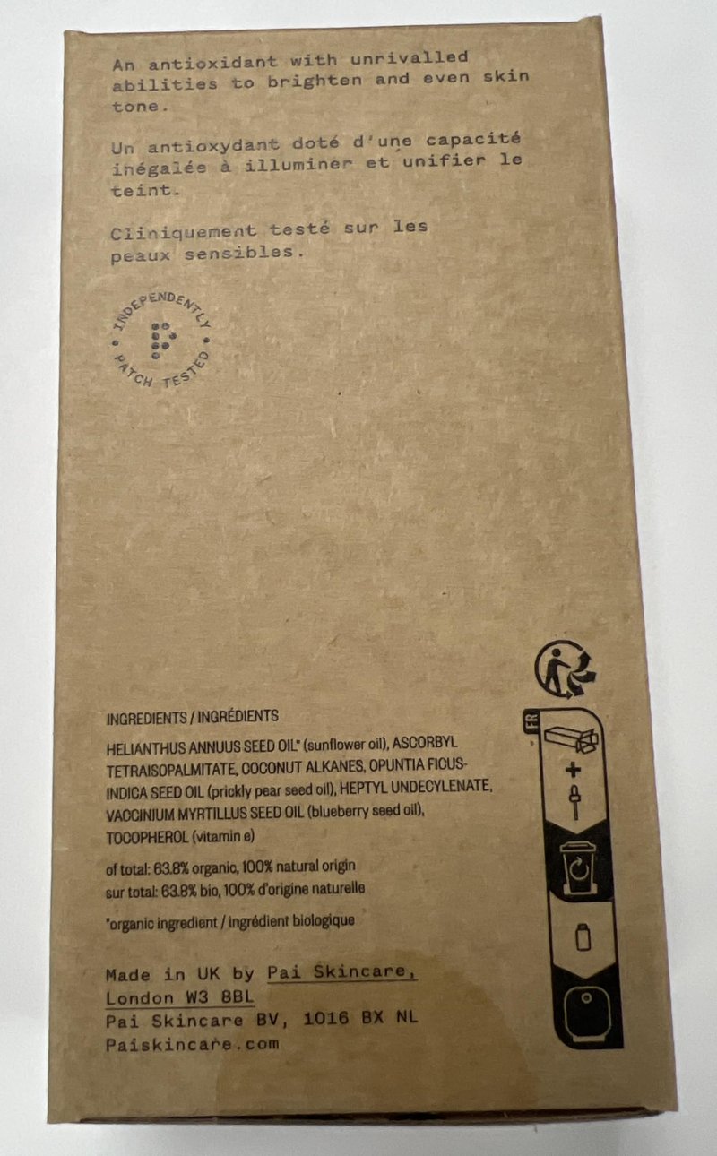 Pai Skincare - Organic Pai Labs Stabilized Vitamin C 20% Illuminating Booster | Natural, Vegan, Sensitive Skincare (0.3 fl oz | 10 ml)
