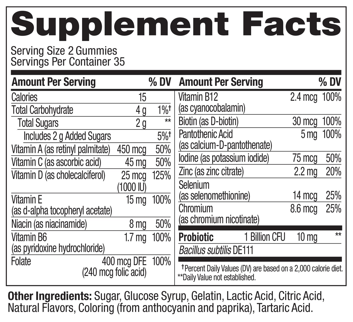 OLLY Multi + Probiotic Adult Multivitamin Gummy, Digestive and Immune System Support,* Chewable Supplement, Tropical Flavored, 35 Day Supply - 70 Count
