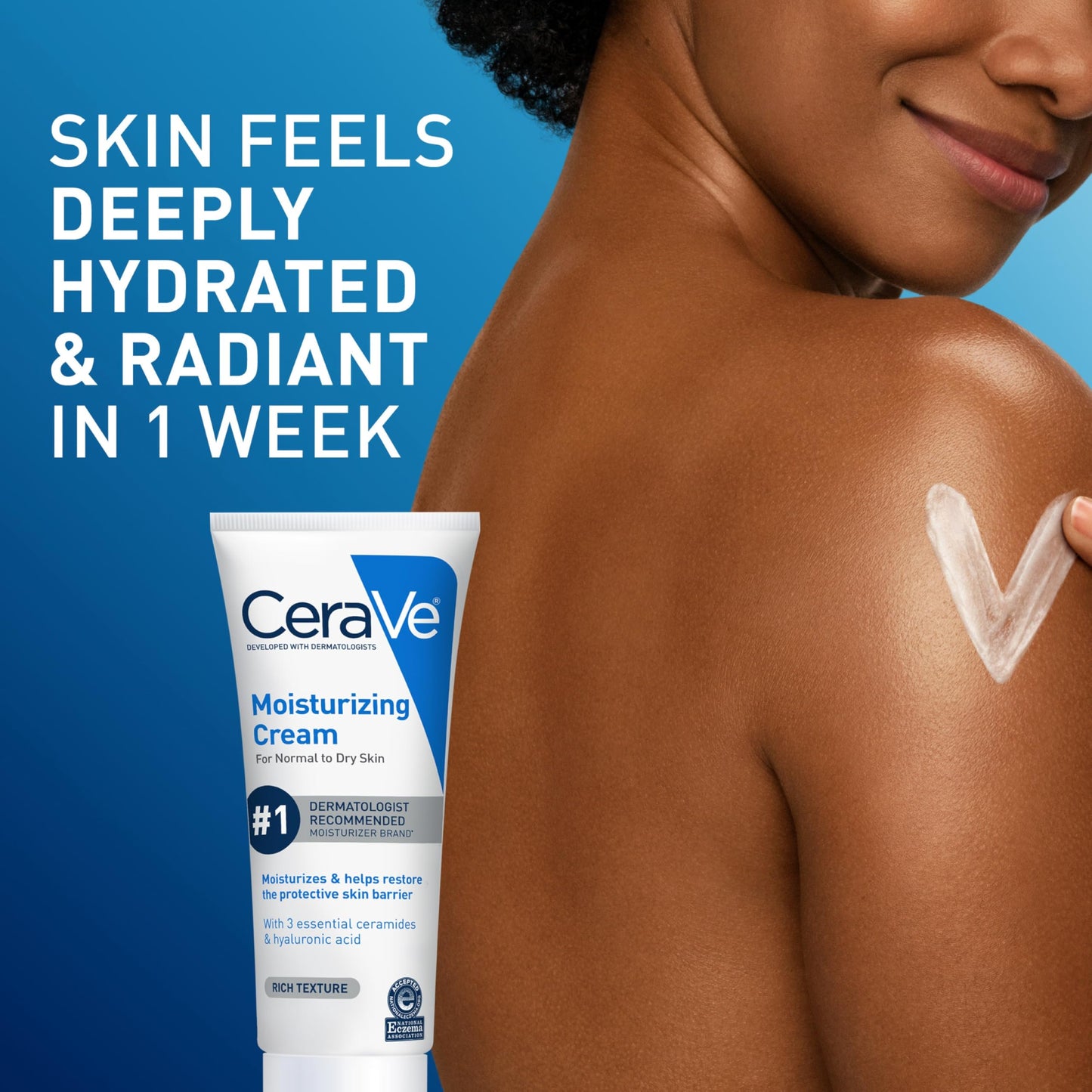 CeraVe Moisturizing Cream | Body and Face Moisturizer for Dry Skin