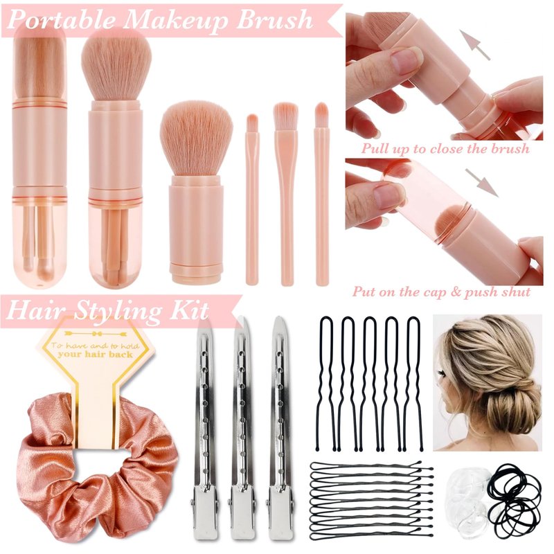ARK Survivor Women's Wedding Emergency Kit 39 Essential Items for Brides Team Bride All in One Travel Kit Personal Care Women's Travel Set (Blush Bliss Pink)
