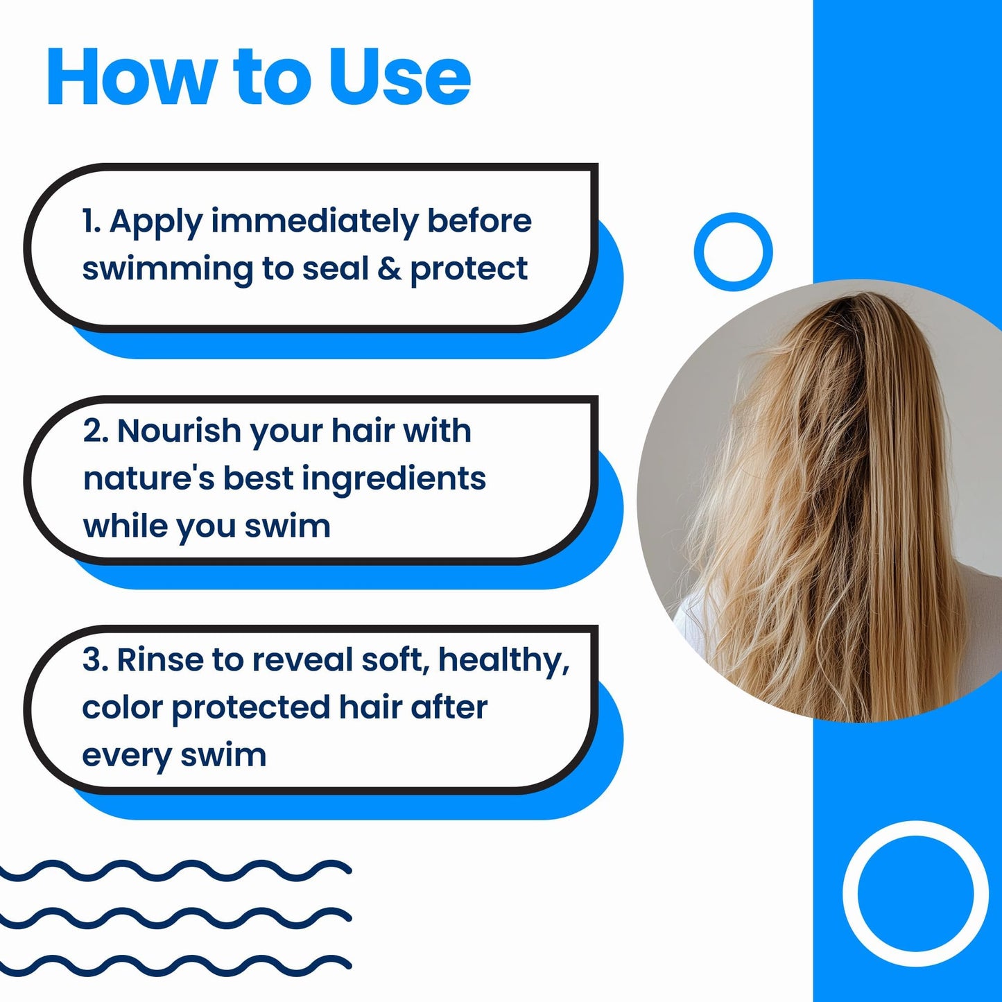 AQUA GUARD Pre-Swim Hair Defense | Protect Hair Before You Swim | Prevents Chlorine Damage + Softens Hair While Swimming | Made in California | Color Safe, Leaves Hair Smelling Great | 5.3 oz