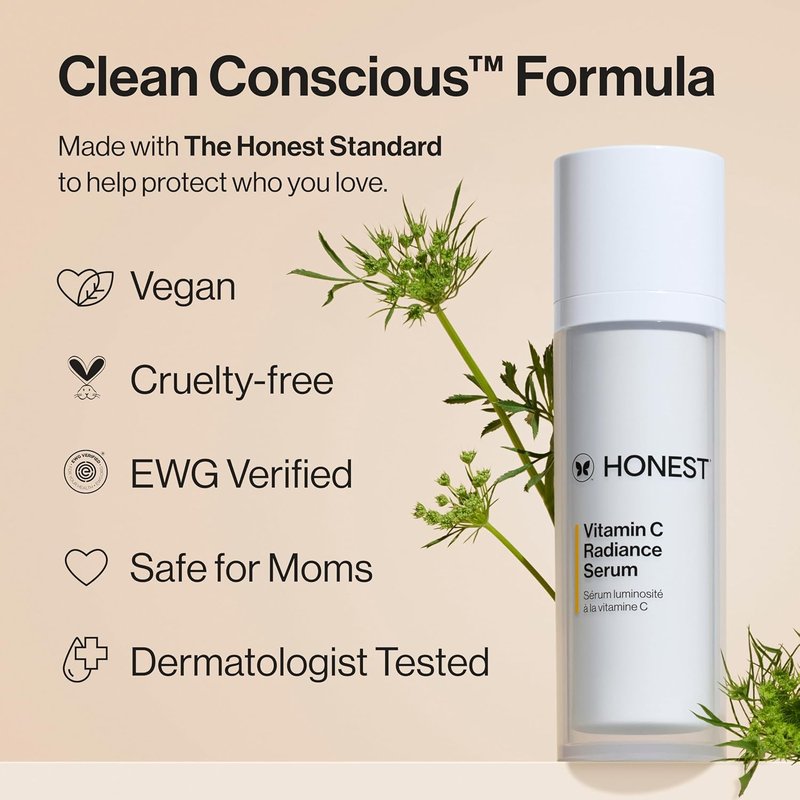 Vitamin C Radiance Serum - Brightens Skin Tone & Complexion | Gentle, Fragrance-Free, Vegan | 1 fl oz