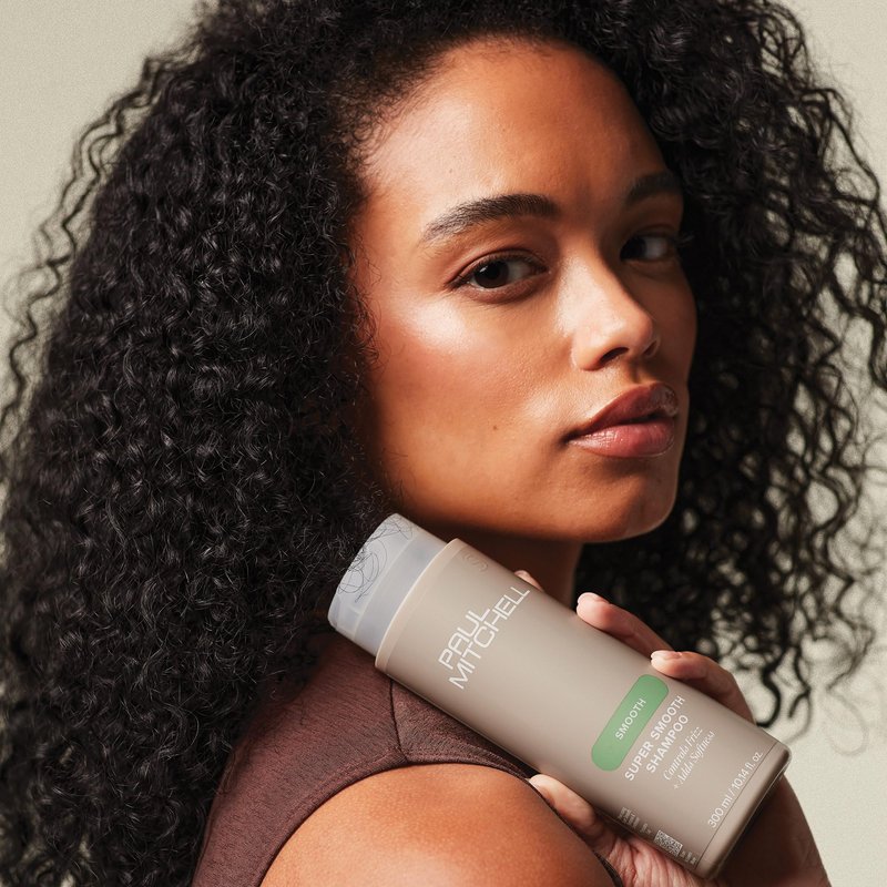Paul Mitchell Super Smooth Shampoo, Controls Frizz, Adds Softness, For Frizzy Hair, 10.14 fl oz