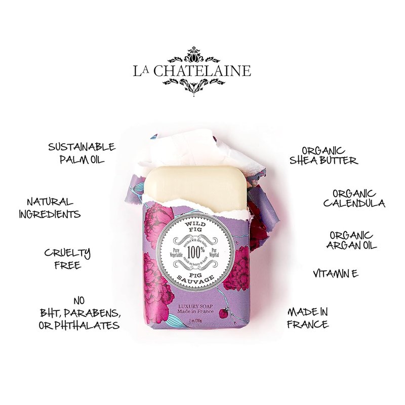 Gardenia Bar Soap & Shea Butter Hand Cream Gift Set - Natural & Organic | Decorative Tin, 7 oz. Soap Bar, 1 oz. Lotion
