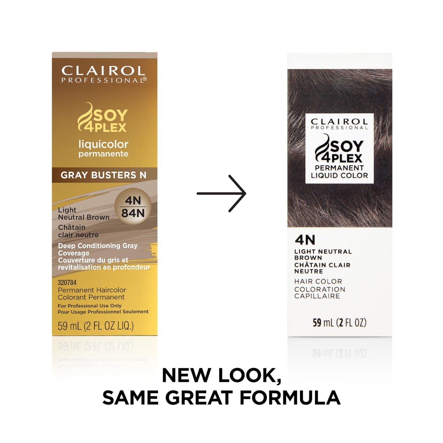 Clairol Professional Permanent Liquicolor, 4N Light Neutral Brown, 2 Fl Oz - Packaging May Vary