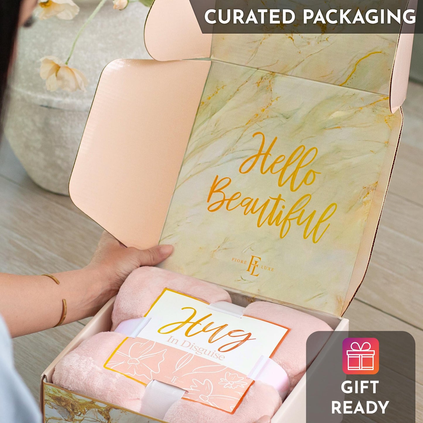 Birthday Gifts for Women, Mothers Day, Spa Care Package, Self Care Gifts for Women Inspirational Thinking of You Gift Set for Mom Her Wife Girlfriend Sister Friend