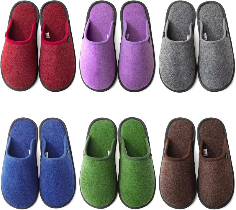 House Slippers for Guests - Non-Slip Washable Spa Slippers | Ideal for Hotels, Parties & Travel