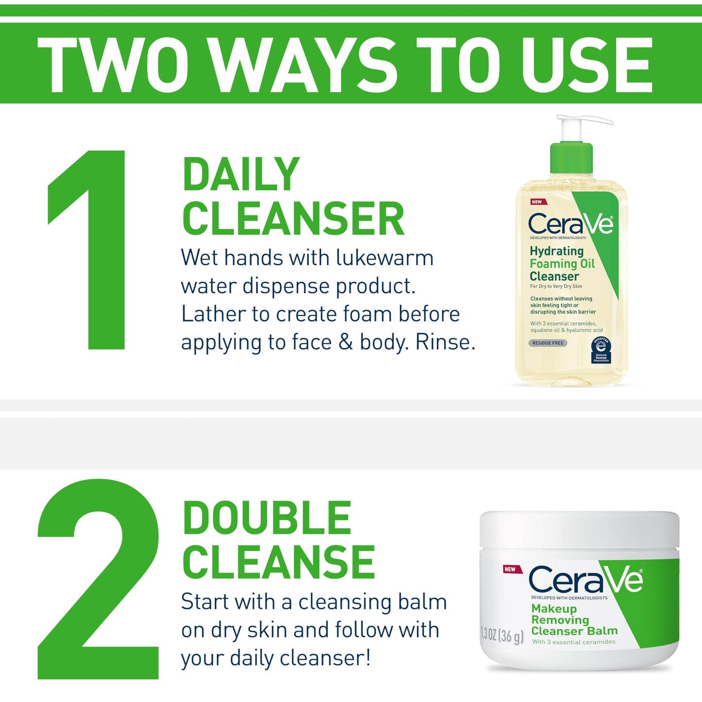 CeraVe Hydrating Foaming Oil Cleanser | Moisturizing Oil Cleanser for Face & Body with Squalane Oil, Hyaluronic Acid & Ceramides | For Dry to Very Dry Skin | Fragrance Free & Residue Free | 19 FL Oz