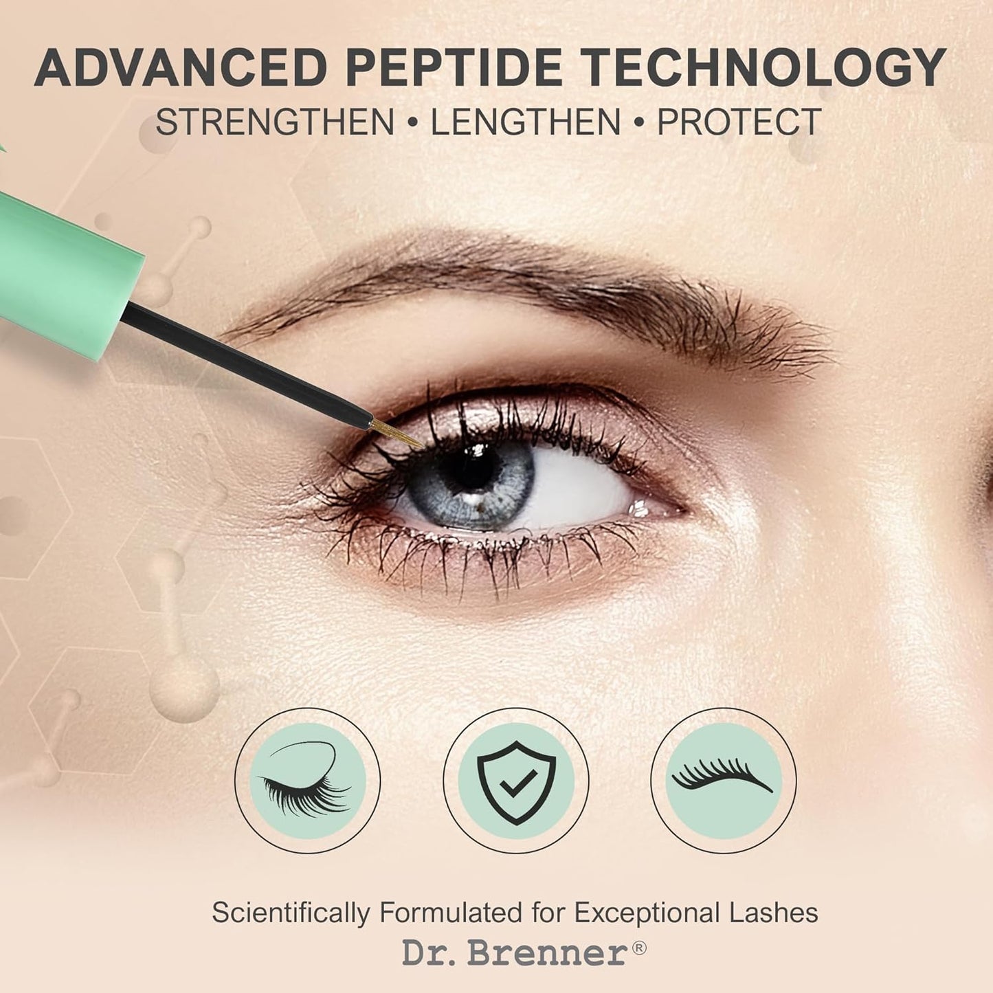 Eyelash Enhancing Serum with Peptides - Thicker, Longer, Fuller Lashes | 0.5 oz