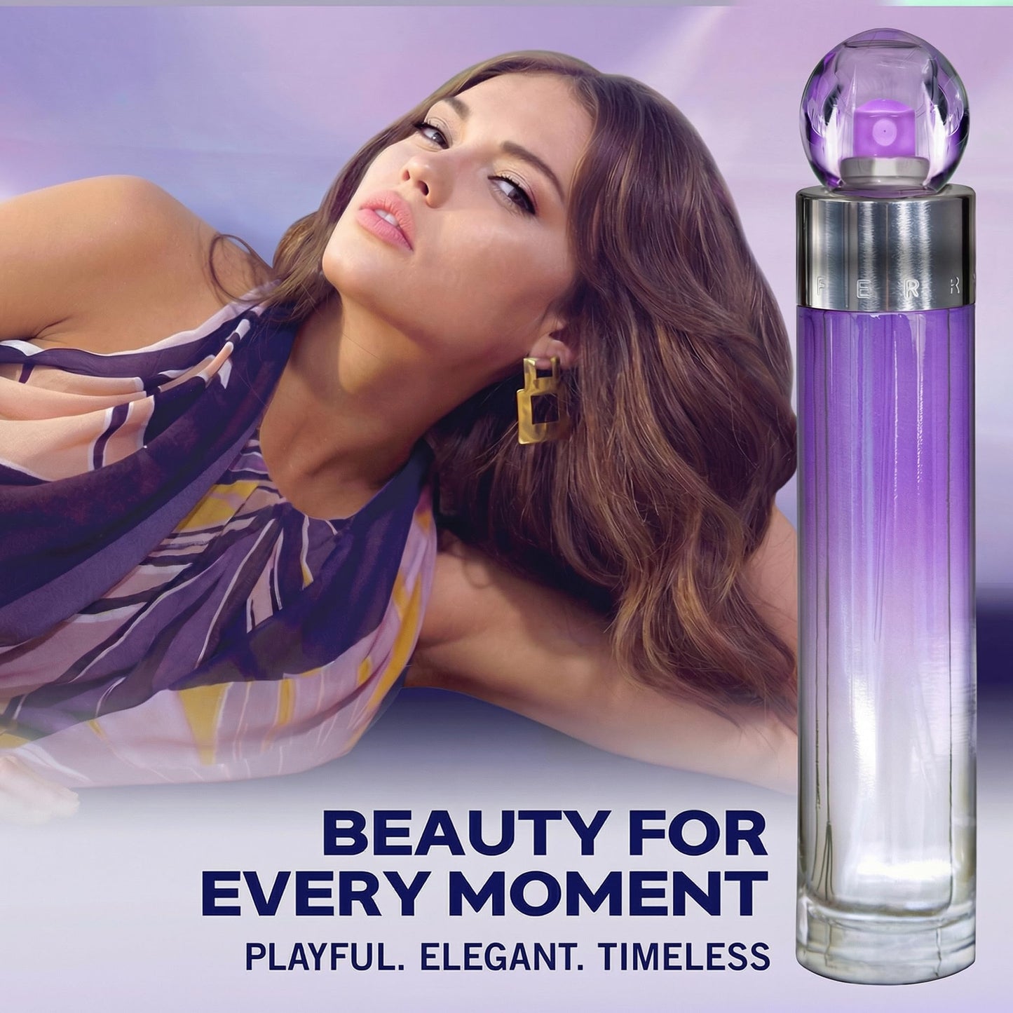 Perry Ellis 360° Purple Eau De Parfum Spray for Women - Perfume for Women, Fruity & Floral Fragrance, EDT, Designer Scent for Her, Long Lasting - 3.4 fl oz (100 mL)