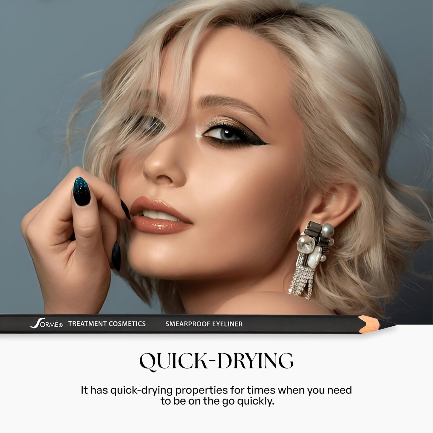 Sorme Treatment Cosmetics Smearproof Eyeliner 0.16oz | Long Lasting Waterproof Eyeliner Pencil | Smudge-Proof Waterline Eyeliner | Cruelty-Free and Gentle Pencil Eyeliner