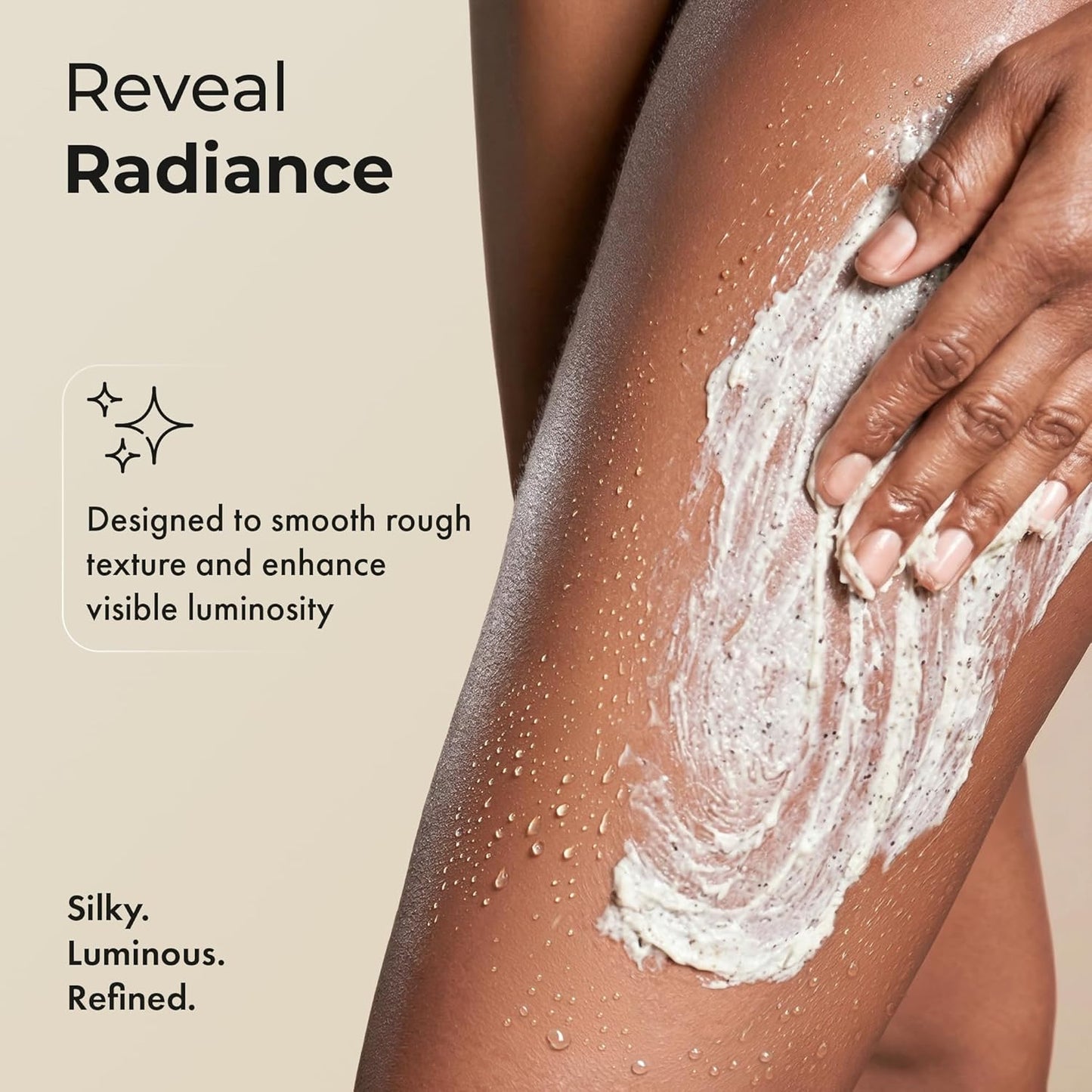 Silk Peptide Body Polish | Gentle Exfoliant with Honey & Coconut for Smooth, Glowing Skin - Deep Moisturizing Formula