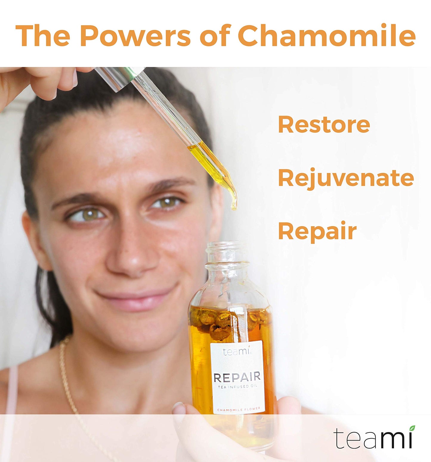 Teami Repair Jojoba Face Oil for Women with Coconut Oil, Camellia Seed & Vitamin E for Skin - Facial Oil Cleanser for Sensitive, Normal, Oily & Dry Skin (2oz)