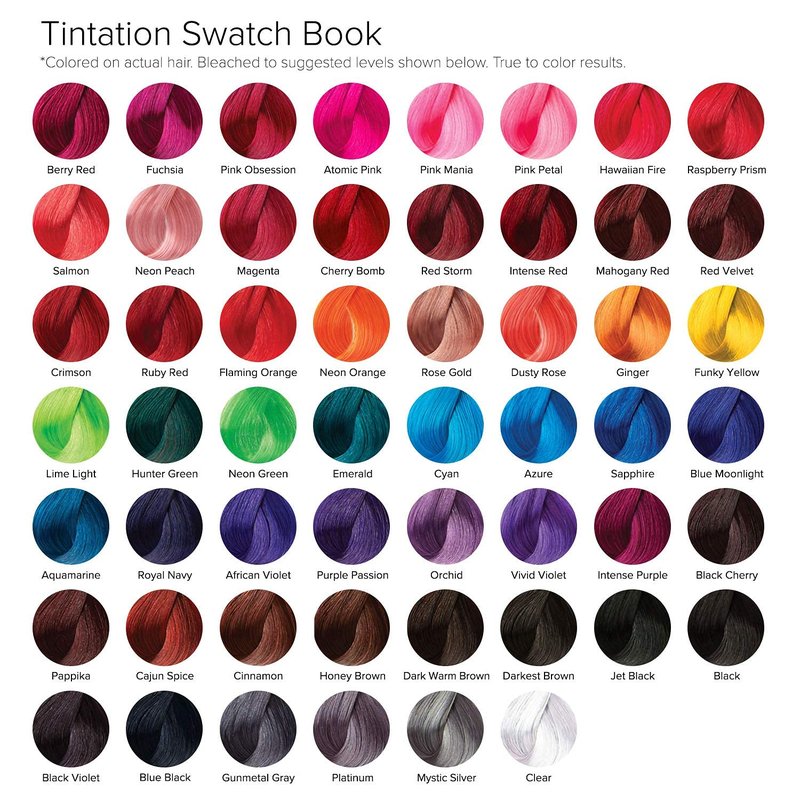 Tintation Semi-Permanent Hair Color - Aloe Vera & Argan Oil Formula | Long-Lasting Crimson Dye (5 Fl Oz)