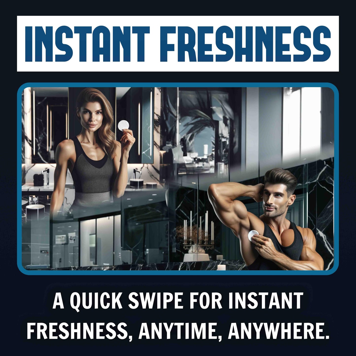 Pit Wipers Aluminum Free Unscented Underarm Deodorant, Incredibly Effective, Stain-Free, Maximum Strength, for Men and Women, Paraben-Free, (6 month supply) (Unscented, 180 count total) (2 pack)