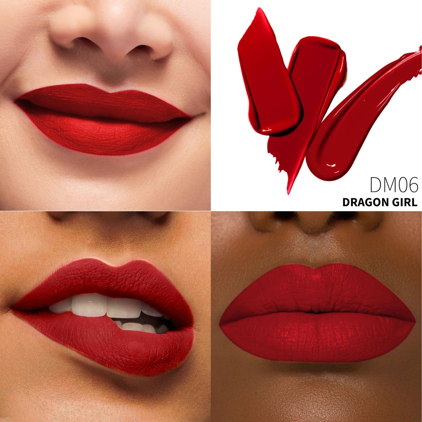 Depuplum 3Pc Matte Liquid Lipsticks for Women, Red Lipstick Nude Lisptick Pink Lipstick, Cruelty Free Long Lasting Lip Makeup,DM05+DM06+DM10