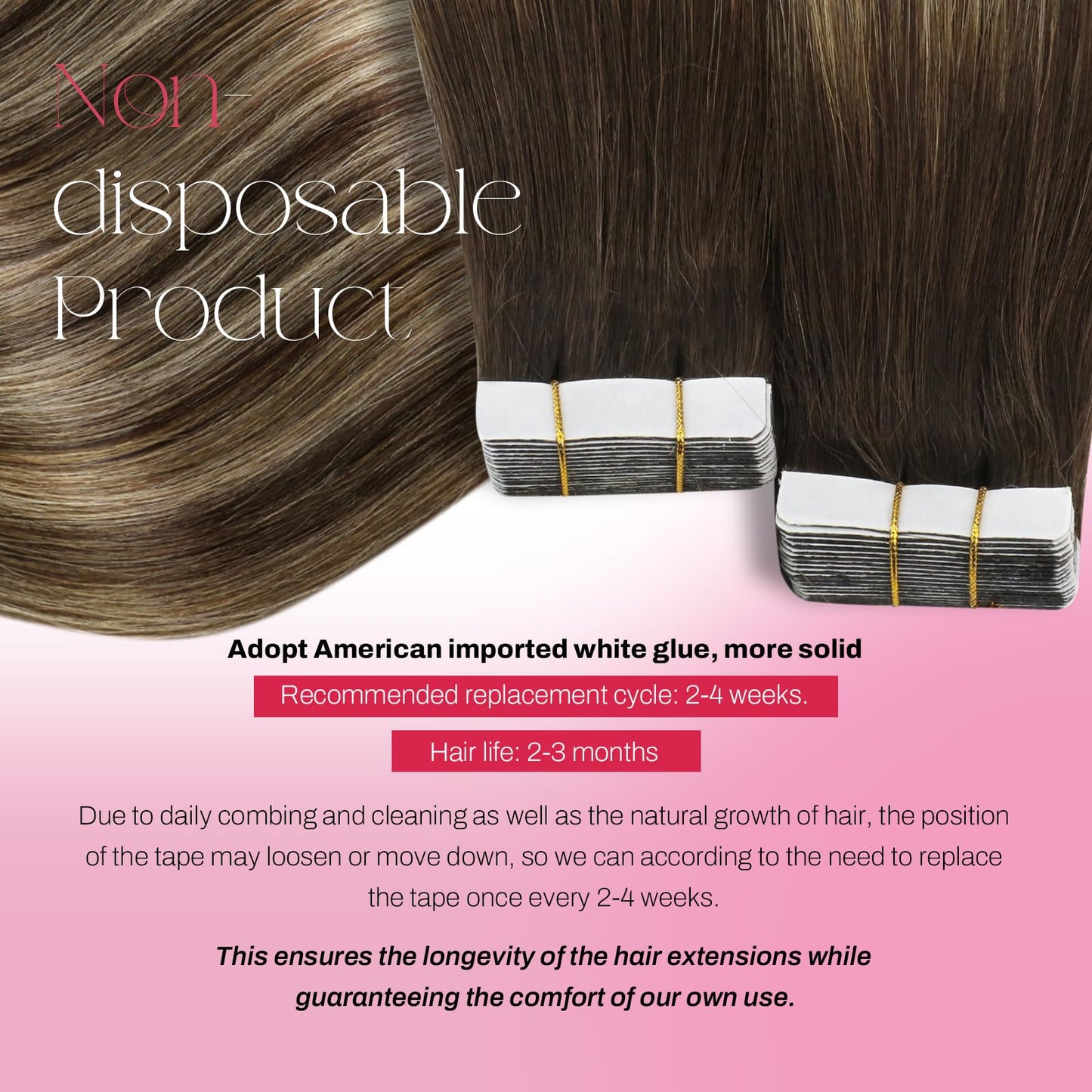 Moresoo Tape in Hair Extensions Human Hair Ombre Brown to Caramel Blonde with Brown Balayage Tape in Seamless Hair Extensions Real Human Hair Tape in Extensions 18 Inch #4/27/4 20pcs 50g