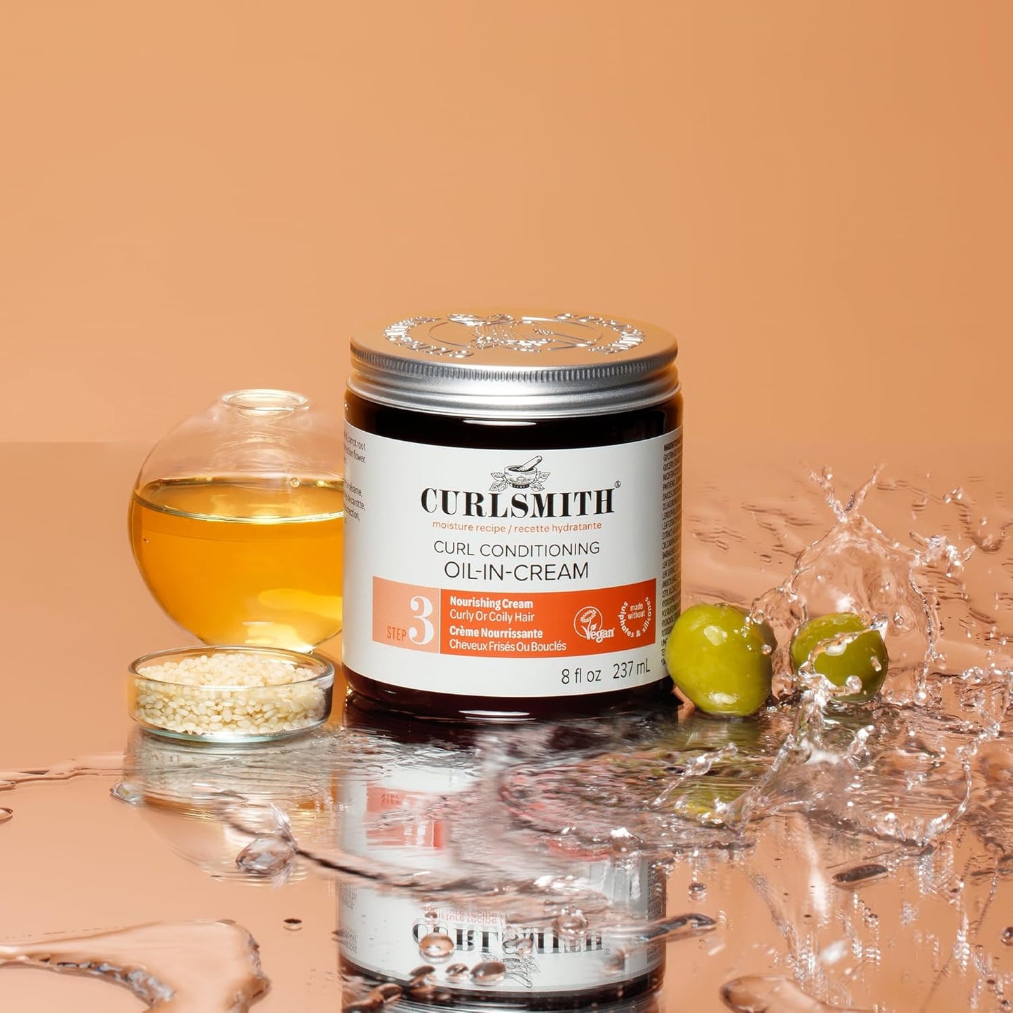 Curl Conditioning Oil-in-Cream - Deep Moisture Leave-In for Thick Curly Hair | Vegan & Cruelty-Free