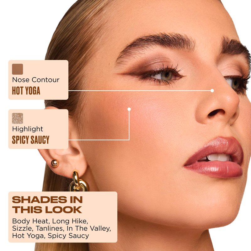 Urban Decay Naked Shaped Multi-Use Eyeshadow Palette - Warm Neutral Eye & Face Palette, 14 Crease & Transfer-Resistant Shades, Up to 16HR Wear, Sculpting Creams, Defining Powders, Shimmer Highlighters