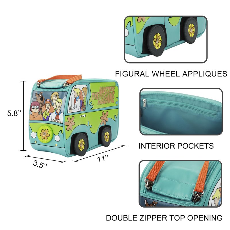Bioworld Scooby Doo Mystery Machine 28 CM Novelty Cosmetic Bag