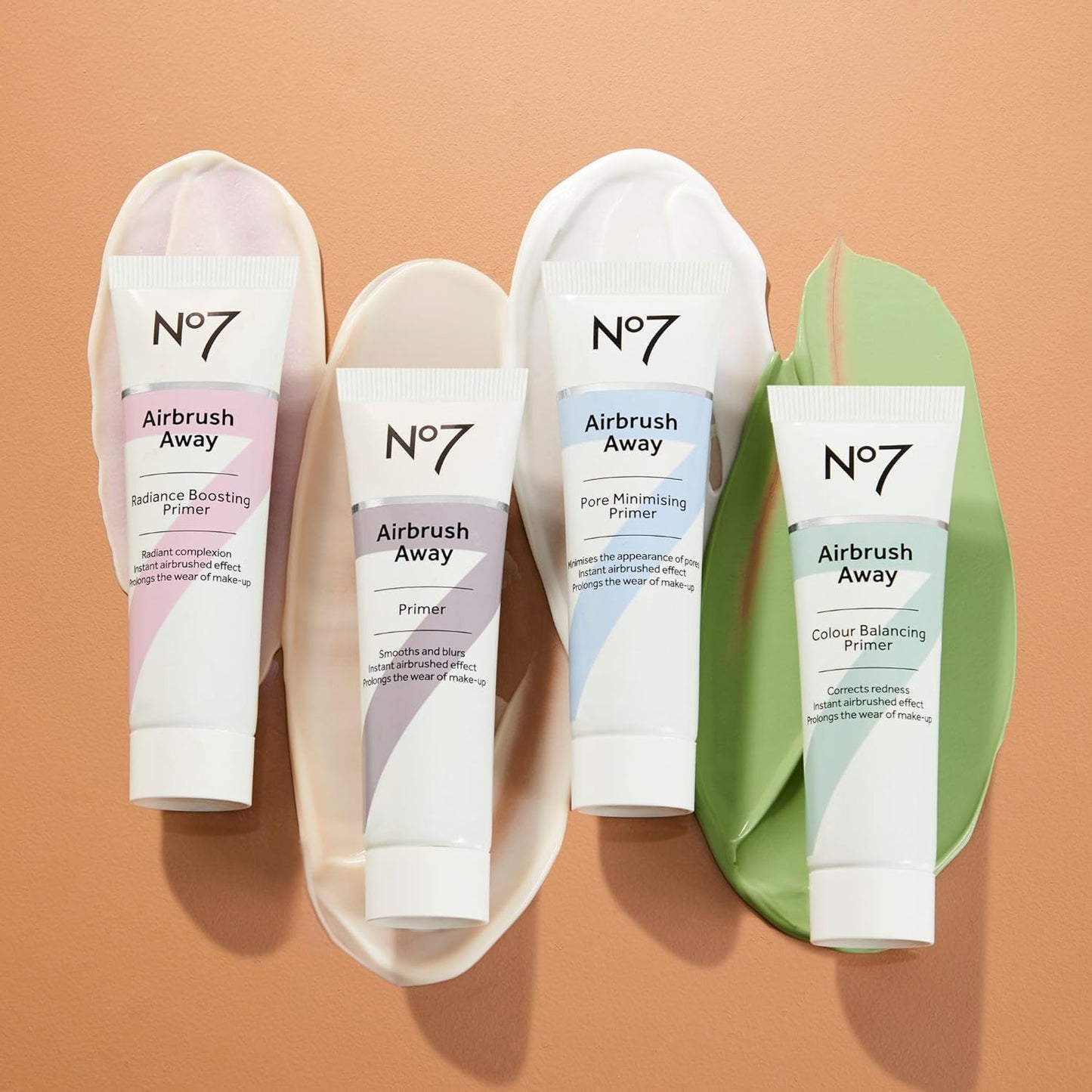 No7 Airbrush Away Face Primer - Hydrating Makeup Primer with Hyaluronic Acid for Smooth, Flawless Skin (30ml)
