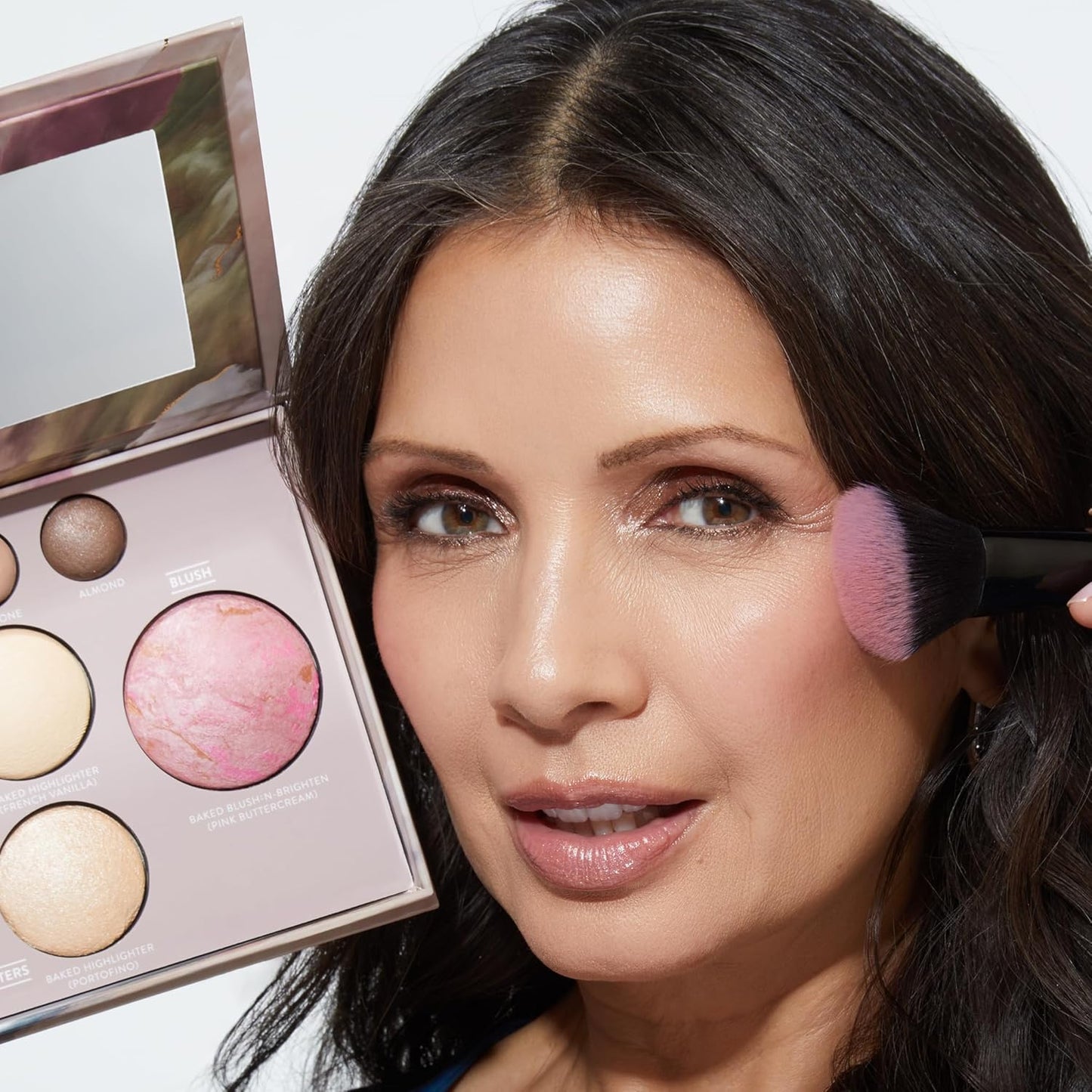 Laura Geller Baked Starter Kit - Balance-n-Brighten Powder Foundation & Blush Bronzer Highlighter Set | Fair