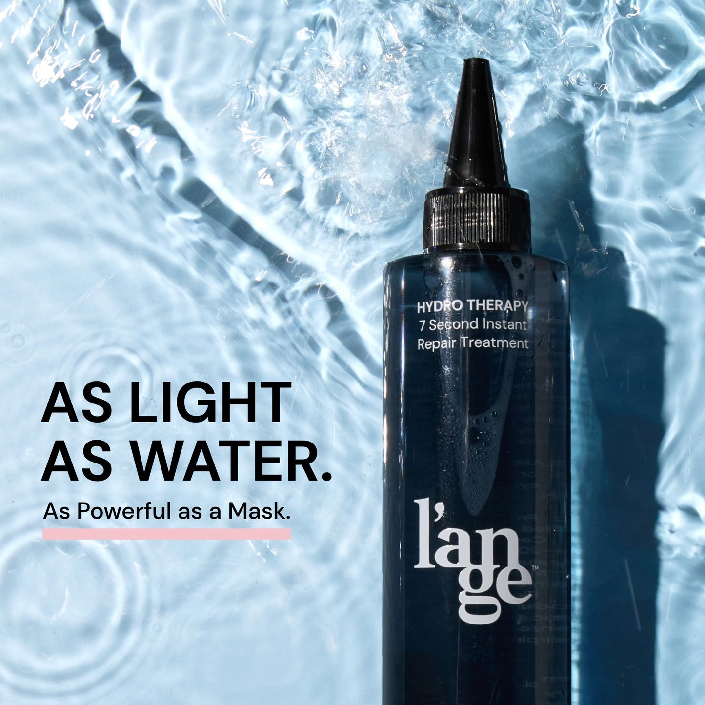 L'ANGE HAIR Hydro Therapy 7-Second Instant Repair | Hydrating & Moisturizing Lamellar Hair Care Treatment | Detangler, Gloss & Anti Frizz Hair Products | Paraben-Free & Safe for Colored Hair