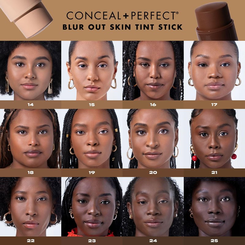 Milani Conceal + Perfect Blur Out Skin Tint Stick - Light to Medium Coverage Tinted Moisturizer Stick with Vitamin C & E - Soft Matte, Pore Blurring Natural Finish 01-Very Fair Neutral