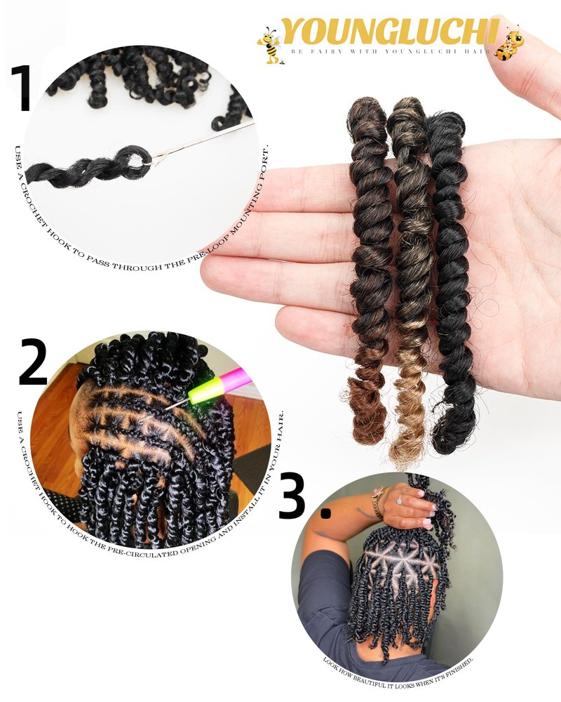 10 Inch 8 Packs Passion Twist Crochet Hair-Mixed Color Combo Pack(6 packs 1B+ 1 pack T1B/27+1 pack T1B/30),Pre-twisted Pre Looped Soft & Bouncy Synthetic Braided Hair Extensions (1B+T27+T30)