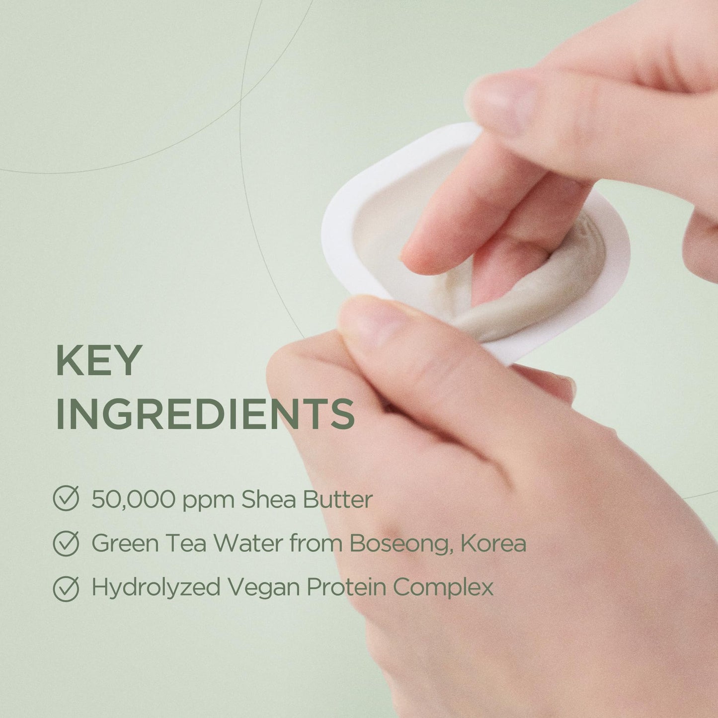 Nourishing Hair Butter Travel Kit for Damaged Hair, 10ml*9pcs, Shea Butter & Green Tea, Korean Hair Care, Hair Treatment Mask, Vegan Protein