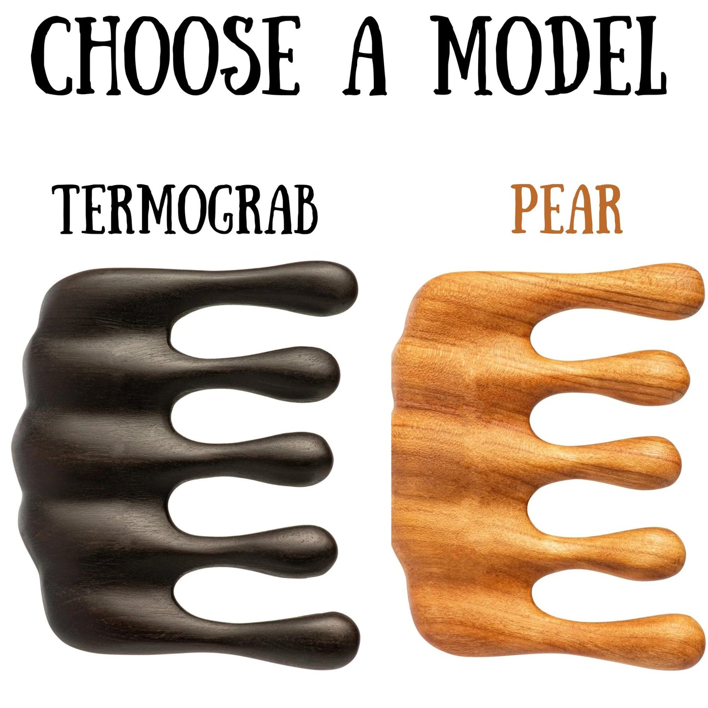 Handmade Wooden Hair Comb for Women Handmade Wooden Gua Sha Scalp Massager Natural Hair Stimulating Tool for Relaxation Lymphatic Drainage Stress Relief & Improved Circulation Eco-Friendly Self-Care Massage Tool for Healthy Hair Growth (Pear)