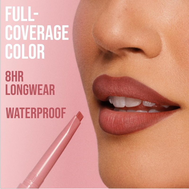 Buxom Power Line Lip Liner - Long-Lasting Waterproof Pencil with Peptides & Vitamin E | Matte Finish, Cruelty-Free