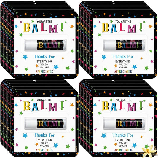 Bulk Lip Balm Gift Set - 60 Pack Teacher Appreciation Favors | Perfect Thank You Gifts for Staff & Coworkers