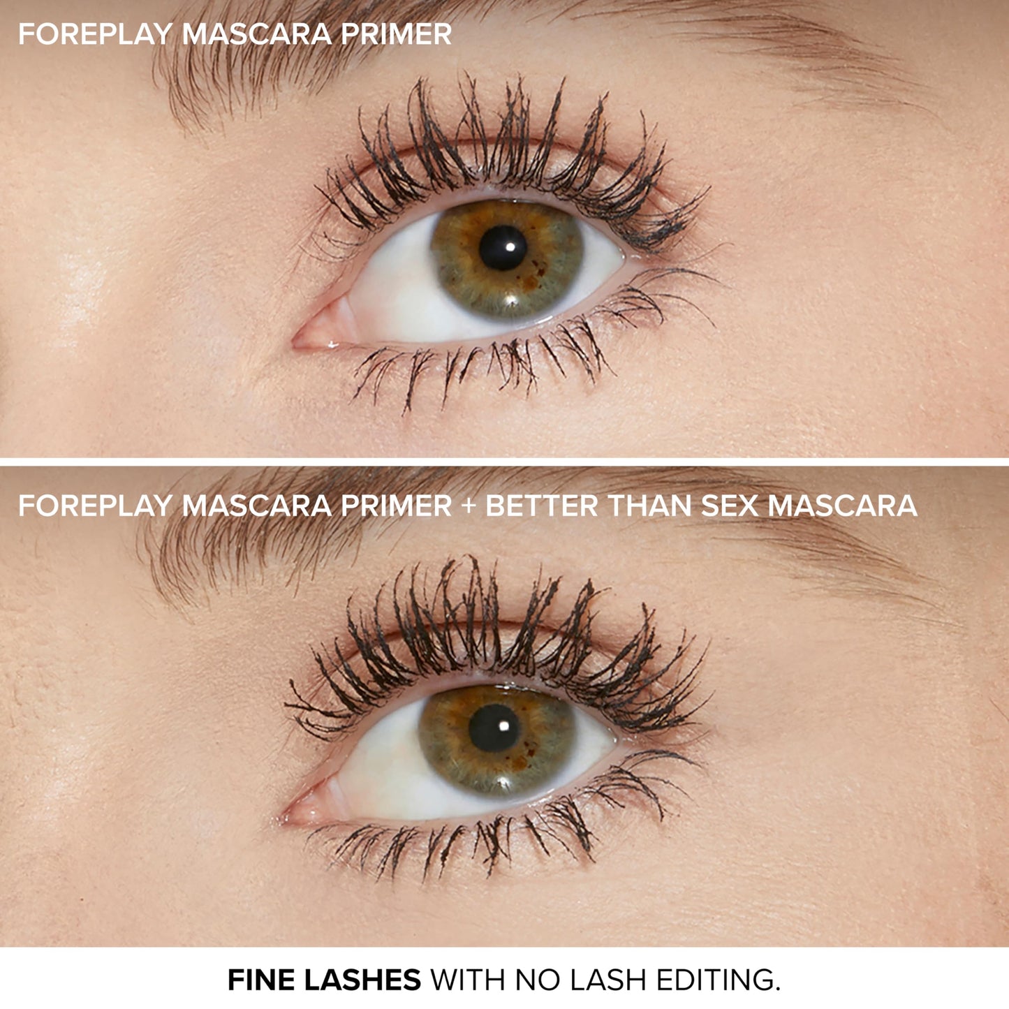 Too Faced Better Than Sex Foreplay Mascara Primer | Mascara Primer Prep, Waterproof, Long Lasting + Volumizing, Travel Size, 0.13 Fl Oz, Black