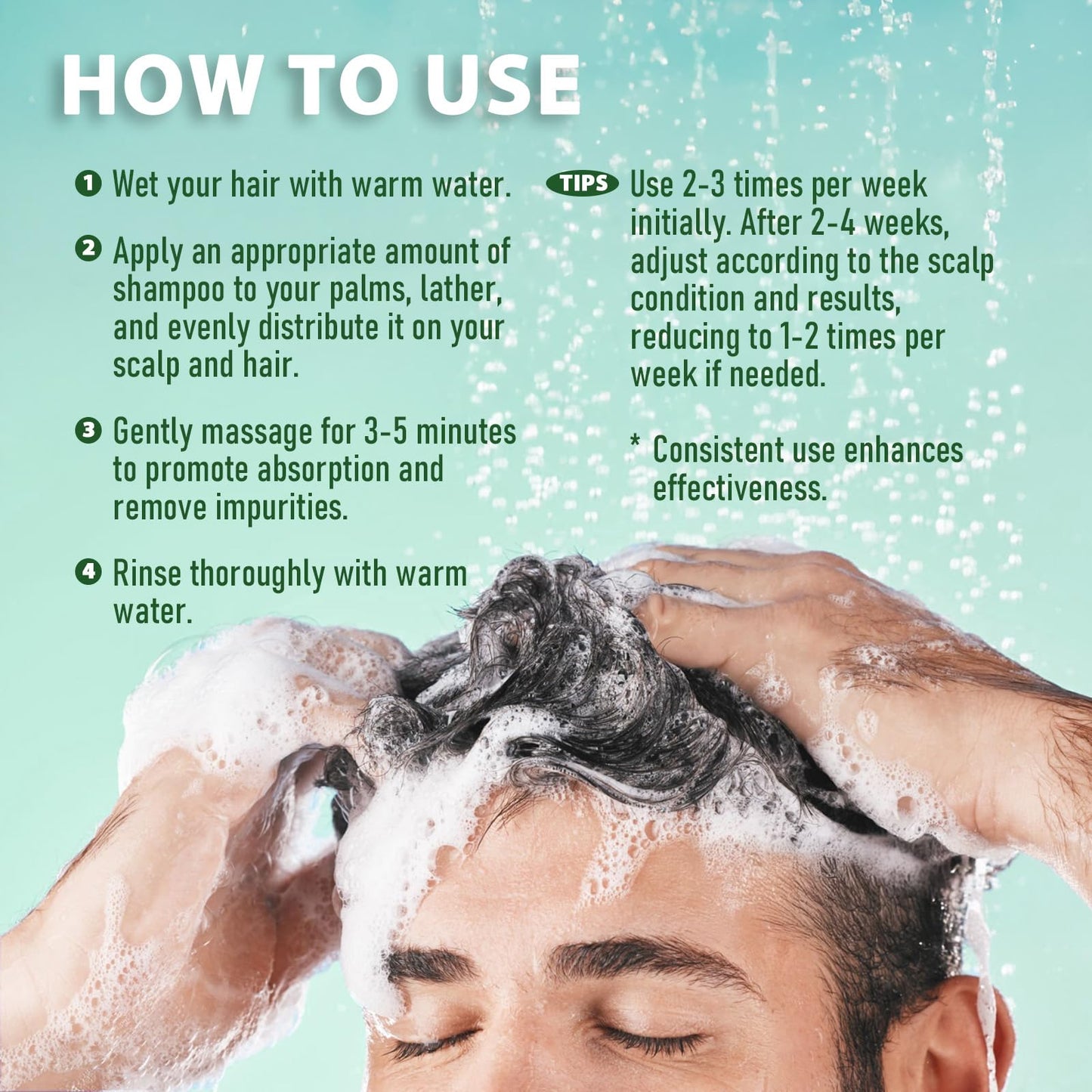 Recuren Plus Shampoo for Folliculitis and Psoriasis: Seborrheic Dermatitis, Dandruff and Itchy Scalp Relief with Salicylic Acid, Piroctone Olamine, Rosemary & Coconut Oil