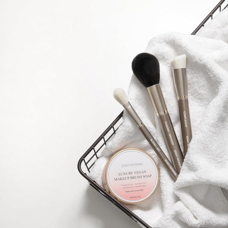 Jenny Patinkin Makeup Brush Cleaner Soap - Luxury Vegan Formula for All Bristles | Professional Cruelty-Free Cleansing Solution