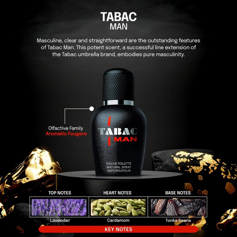 Tabac Man Black By Maurer Wirtz Eau-de-toilette Spray, 1.7-Ounce