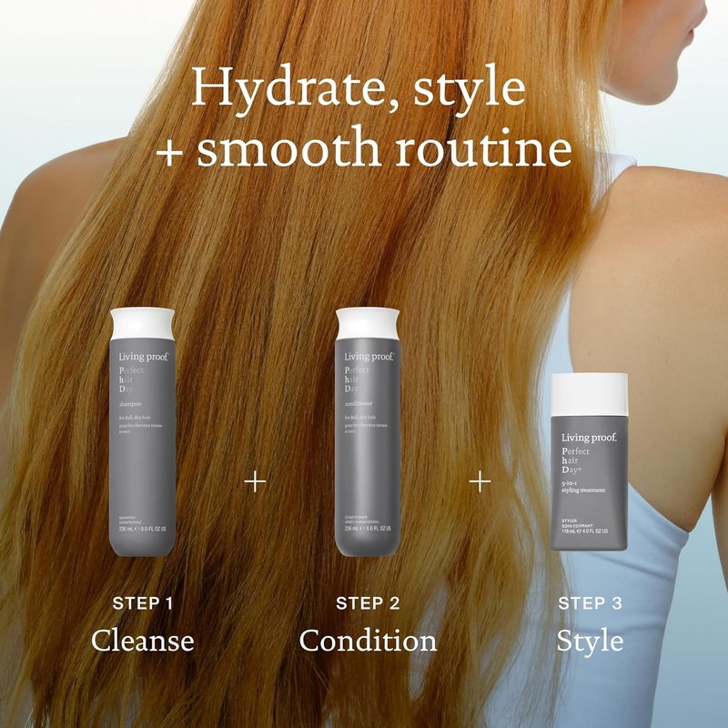 Living Proof Perfect Hair Day 5-in-1 Styling Treatment - Conditions, Smooths & Volumizes | Heat Protection up to 450°F, 4 oz