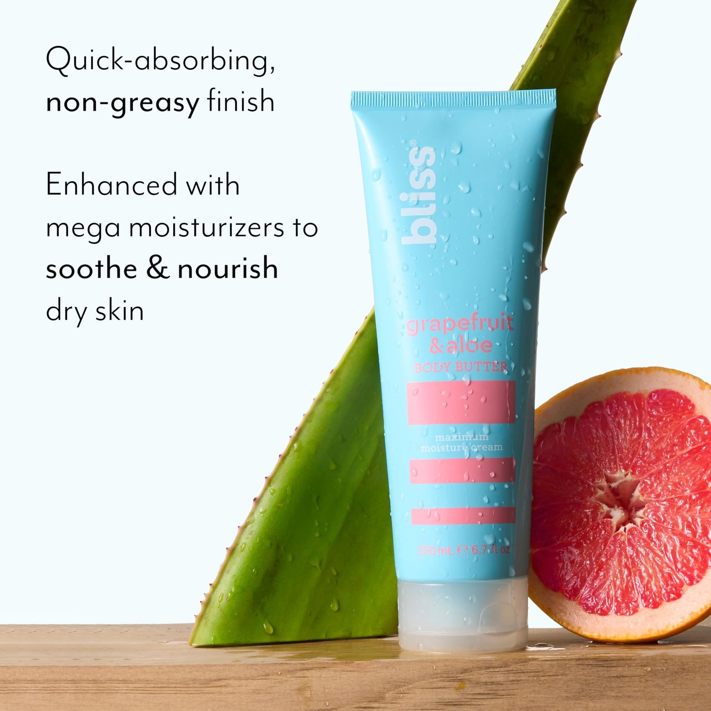 Bliss Intense Moisture Trio: Body Butters in Lemon and Sage Body, Grapefruit and Aloe, and Unscented - Maximum Moisture Cream