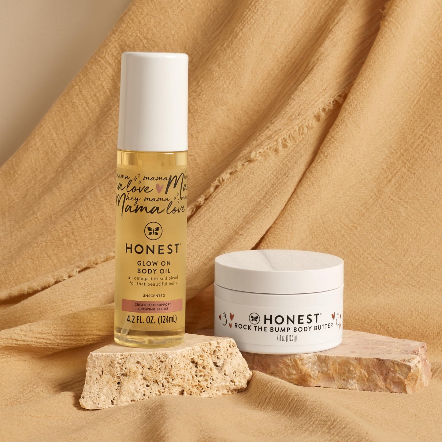 The Honest Company Honest Mama Body + Belly Bump Love Bundle | Moisturizing