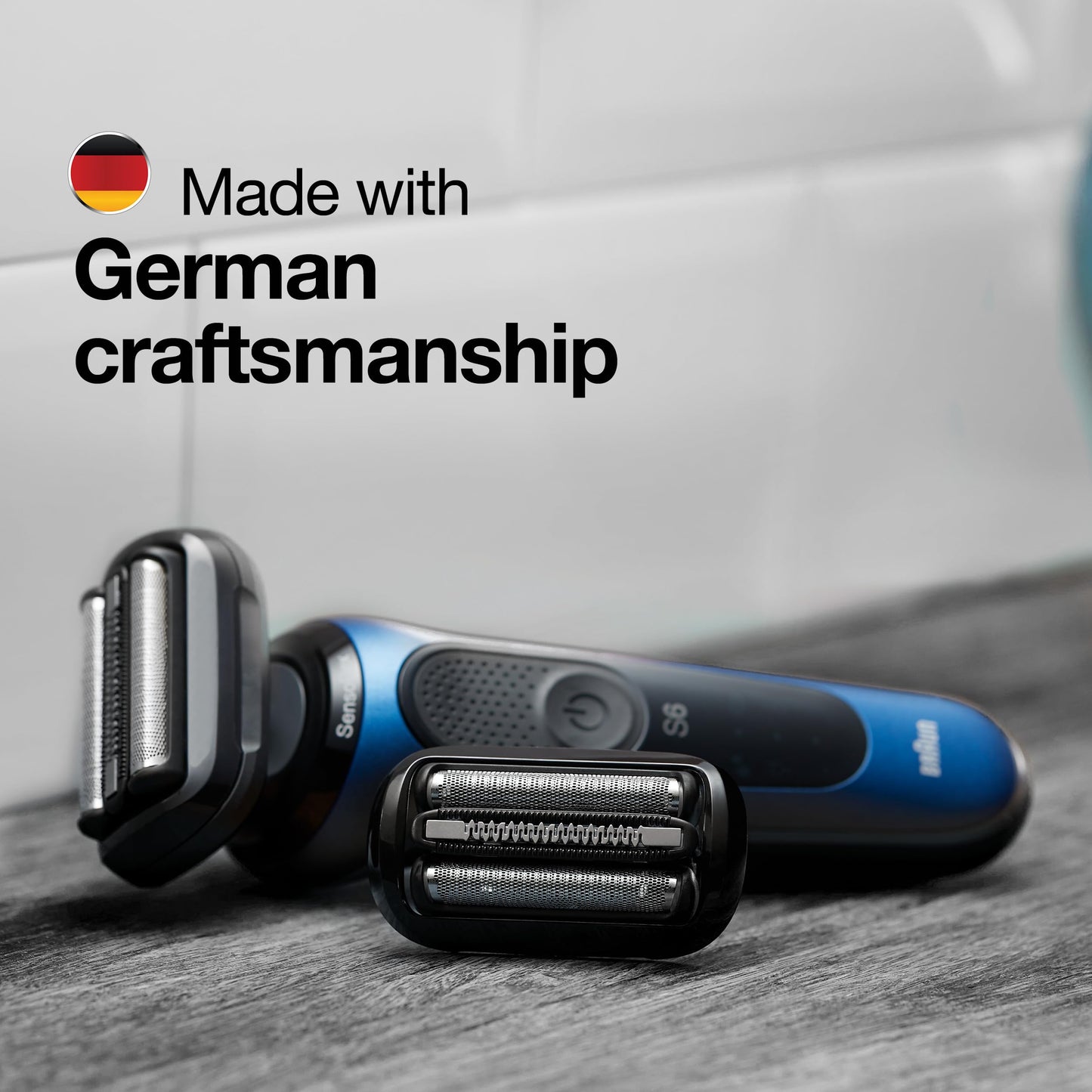 Braun Series 5 53B Electric Shaver Head, Black – Designed for Series 5 and Series 6 shavers (New Generation)