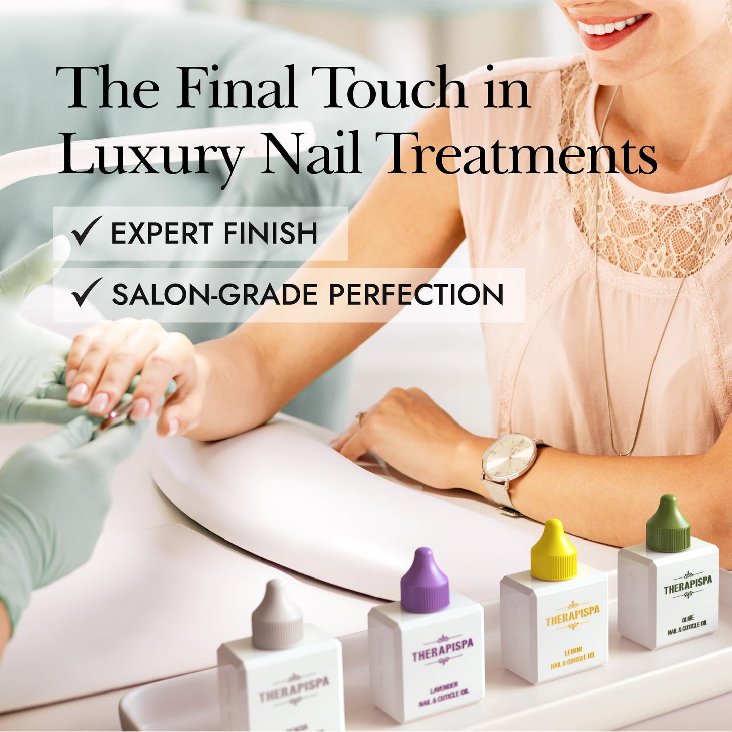 THERAPISPA Nail & Cuticle Oil with Avocado, Jojoba, Biotin & Vitamin E – Promotes Nail Growth, Strengthens & Repairs Dry, Brittle Nails & Cuticles
