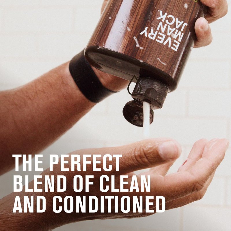 Every Man Jack 2-in-1 Men's Shampoo & Conditioner - Thickening Tea Tree | Moisturizing & Volumizing - 24oz