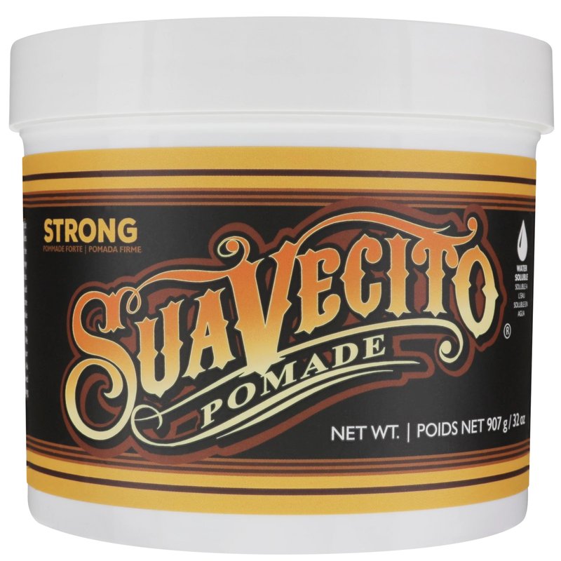 Suavecito Strong Hold Hair Pomade For Men, 32 oz - Medium Shine Water Based Wax Like Flake Free Hair Gel - Easy To Wash Out - All Day Hold For All Hair Styles