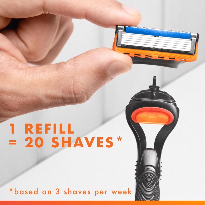Gillette Fusion5 and ProGlide Men's Razor Blade Refills, 5-Blade Cartridges, Variety Pack, 12 Count