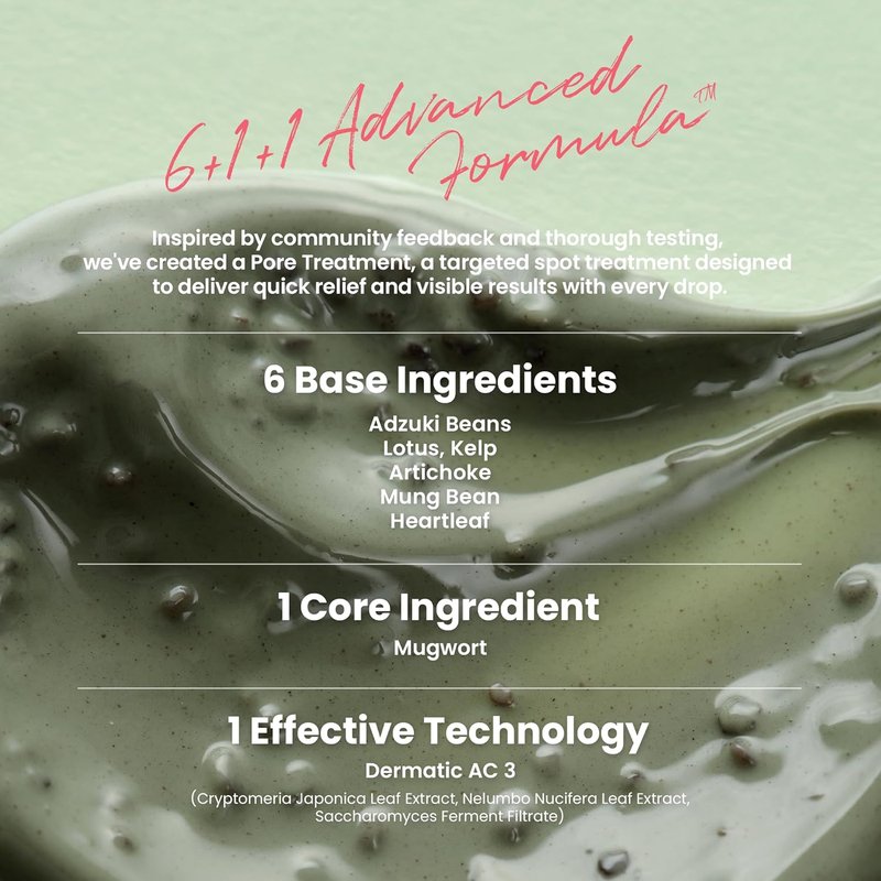 Mugwort Pore Clarifying Wash Off Pack - Vegan Face Exfoliator for Clogged Pores & Blackheads | 3.38 fl. oz.