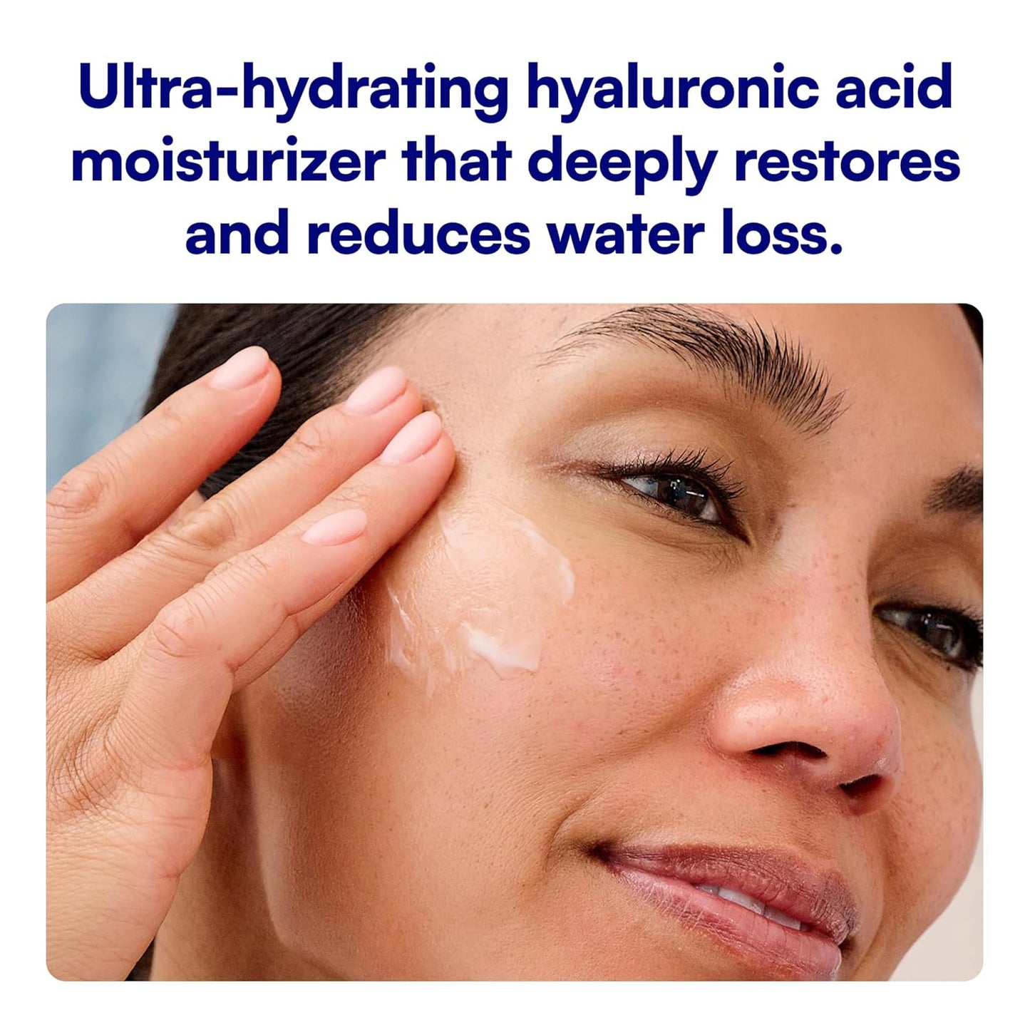 Hyaluronic Acid Moisturizer - Lightweight Face Cream with 4 Types for All-Day Hydration | Clean Vegan & Cruelty-Free 1.7 fl oz