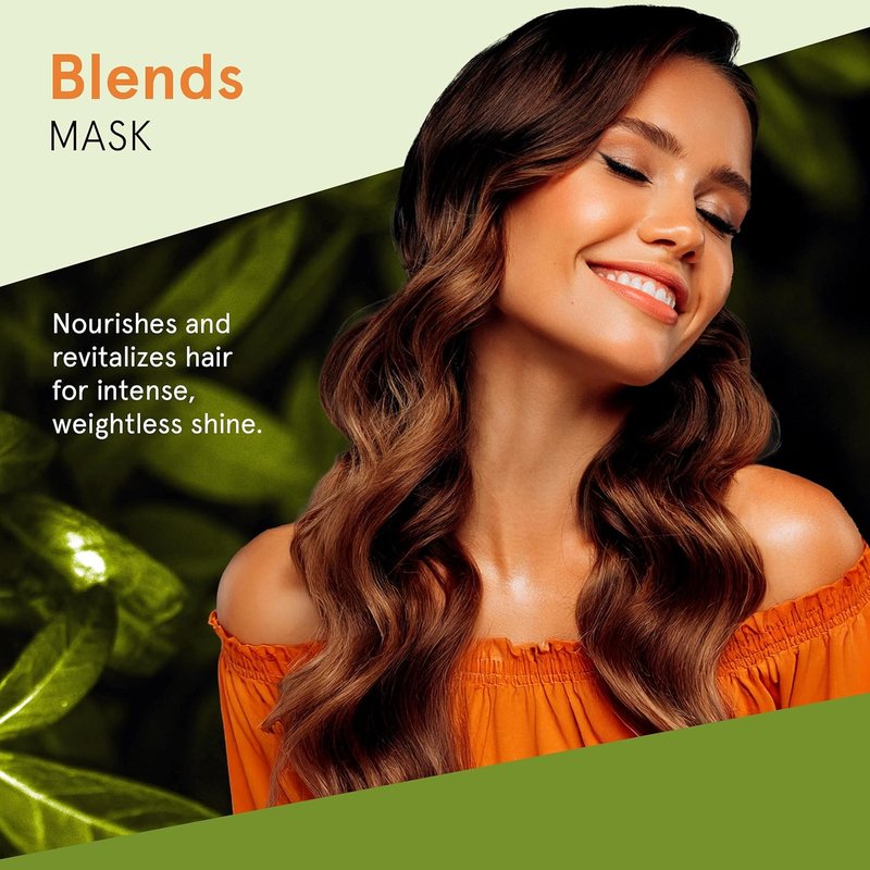 Inoar Blends Vitamin C & Argan Oil Hair Mask - Moisturizing Treatment for Dry Hair | 8.8 Fl Oz