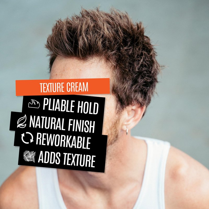 UPPERCUT DELUXE Texture Cream –Flexible, Reworkable Styling Cream for Men – Natural Matte Finish, Pliable Hold, Lightweight Hair Product – 3.5 oz / 100g